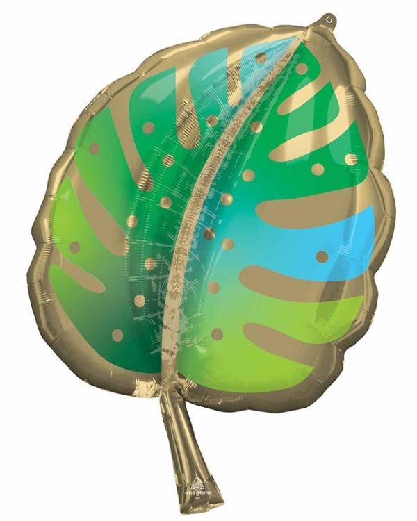 Palm Leaf SuperShape Balloon - 22&quot; x 30&quot; Foil