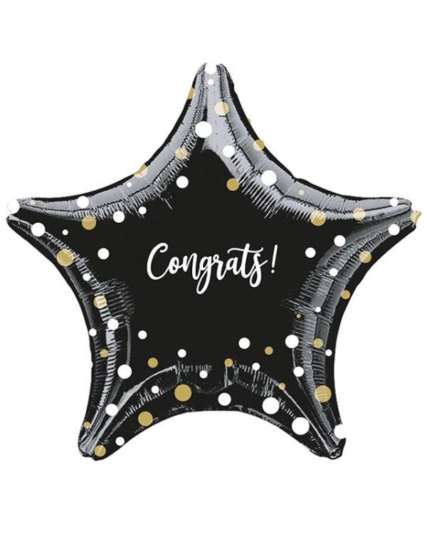 Congrats Celebration Star Balloon - 18&quot; Foil
