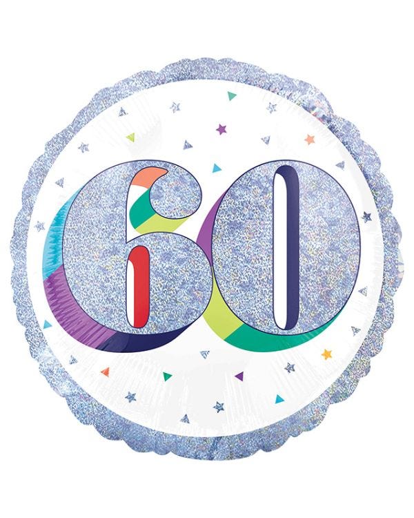 Here&#039;s To Your 60th Birthday Balloon - 18&quot; Foil