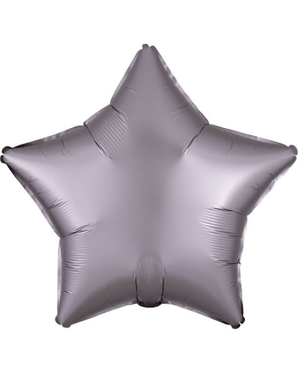 Satin Luxe Greige Star Balloon - 18&quot; Foil
