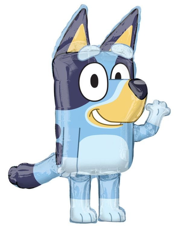 Bluey Airwalker Balloon - 35&quot; Foil