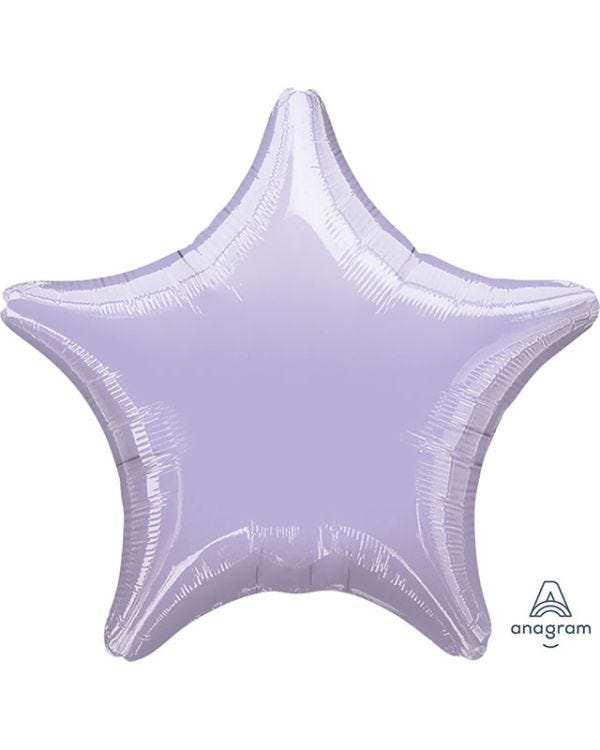 Pastel Lilac Star Balloon - 19&quot; Foil