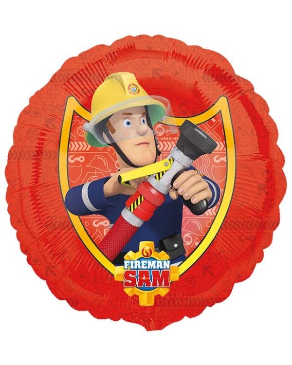 Fireman Sam Shield Balloon - 18&quot; Foil