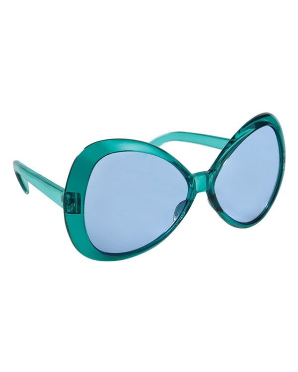 Fierce Teal Plastic Glasses