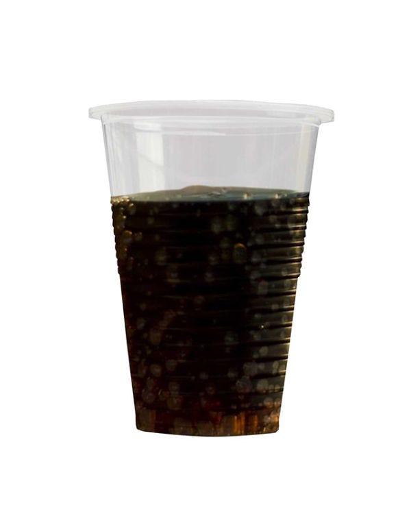 Clear Plastic Half Pint Glass - 284ml (20pk)