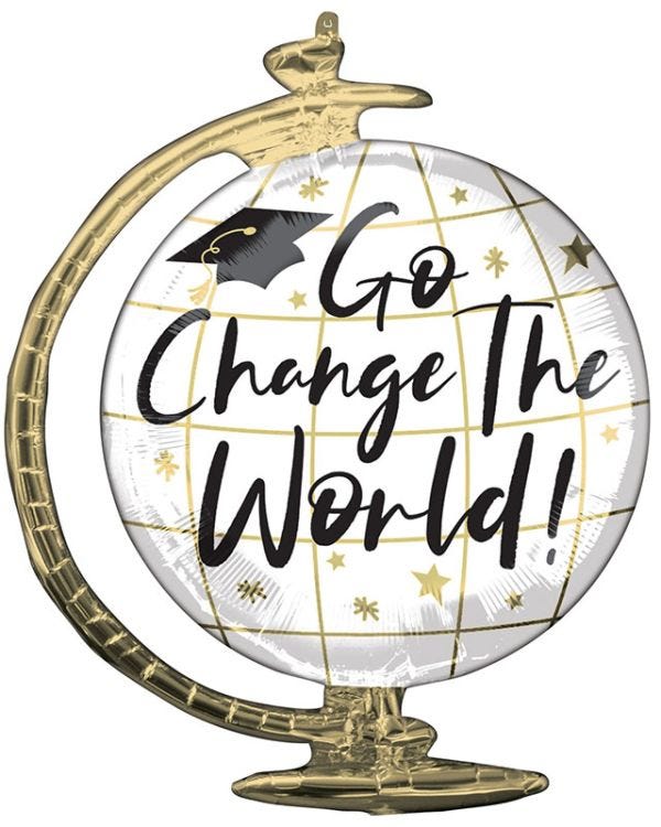 Change The World Globe SuperShape Balloon - 23&quot;