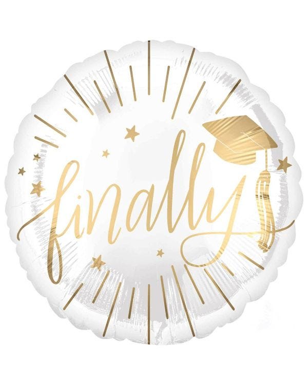 Finally Graduation Balloon - 18&quot; Foil