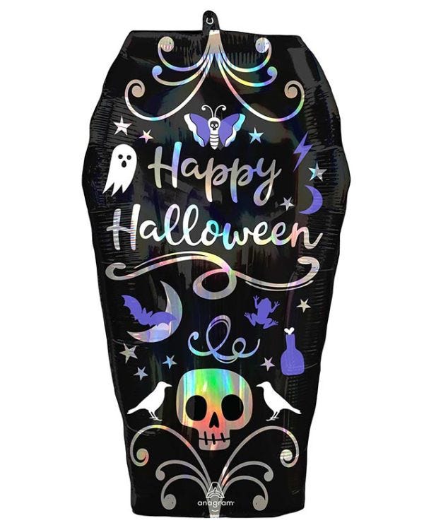 Iridescent Coffin SuperShape Balloon - 27&quot; Foil
