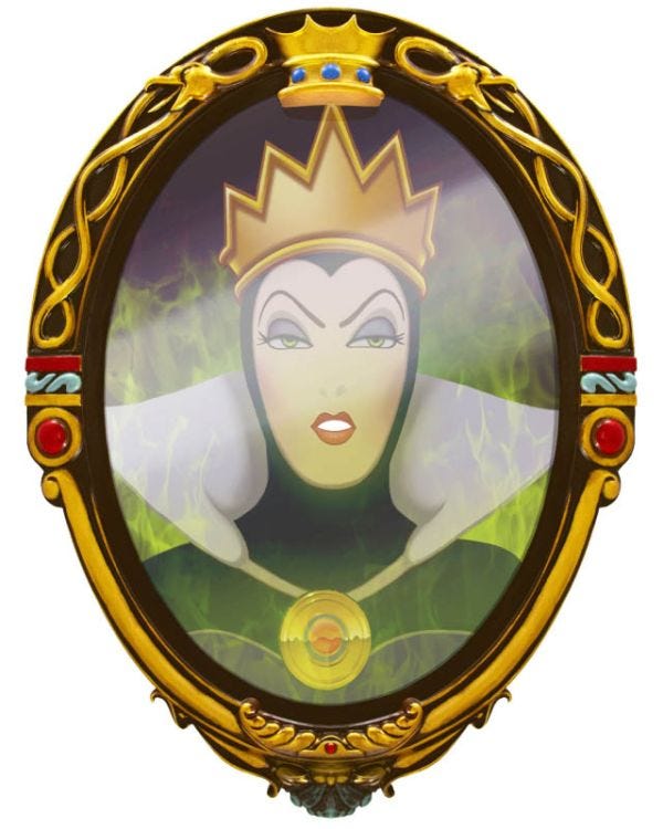 Animated Disney Villains Mirror