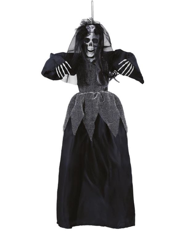 Hanging Skeleton Bride - 90cm