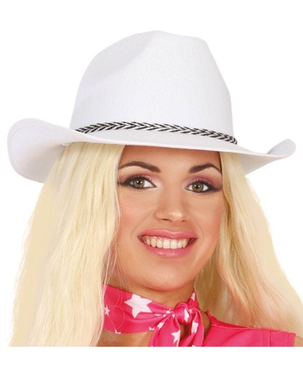 White Cowboy Hat - Womens