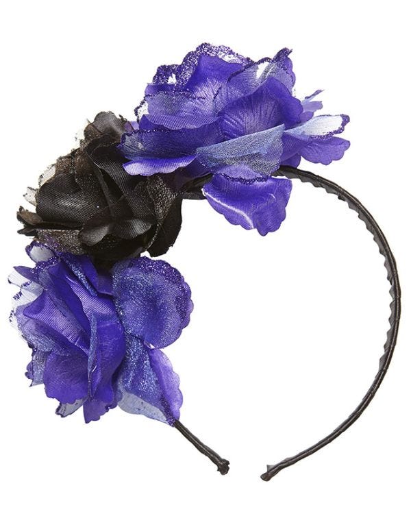 Roses Headband With Glitter