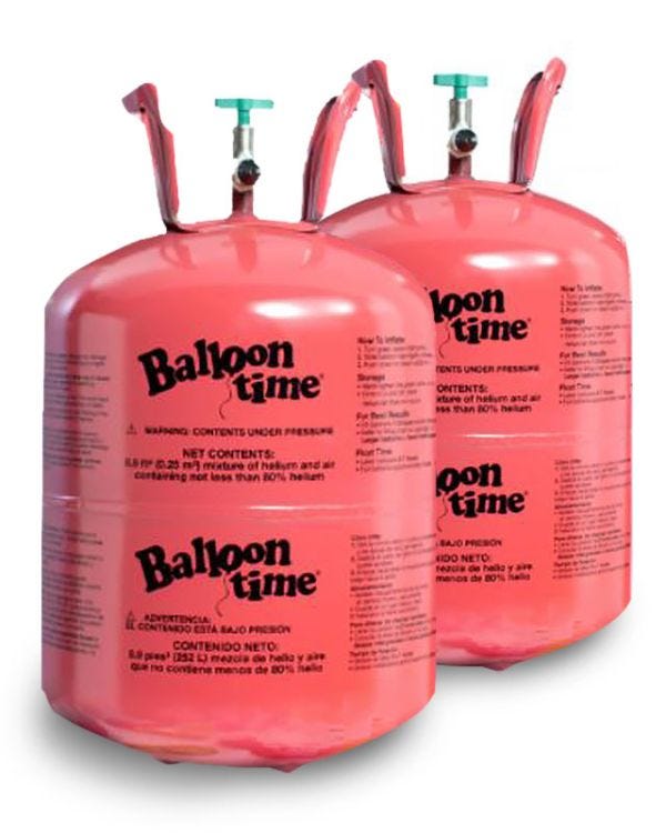 Helium Canister Saver Kit - Up to 60 x 9&quot; Balloons (2 cylinders)