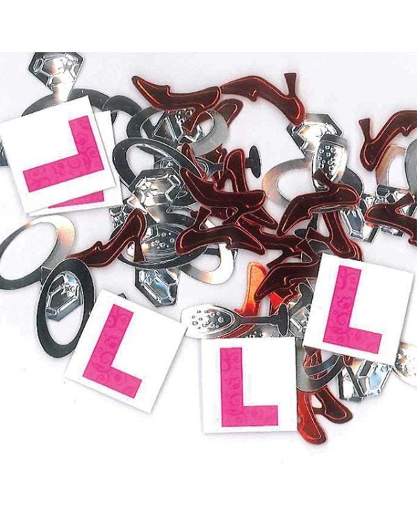 Hen Party L Plate Confetti - 14g 