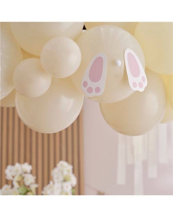 Hey Bunny Pastel Balloon Arch &amp; Streamers  - 50 Balloons