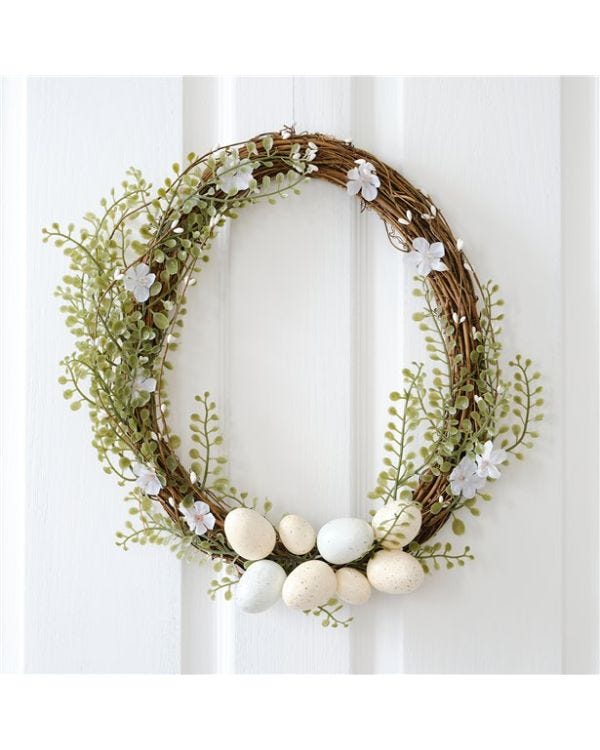 Hey Bunny Easter Egg Wreath