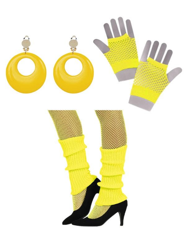 Yellow 80&#039;s Accessory kit