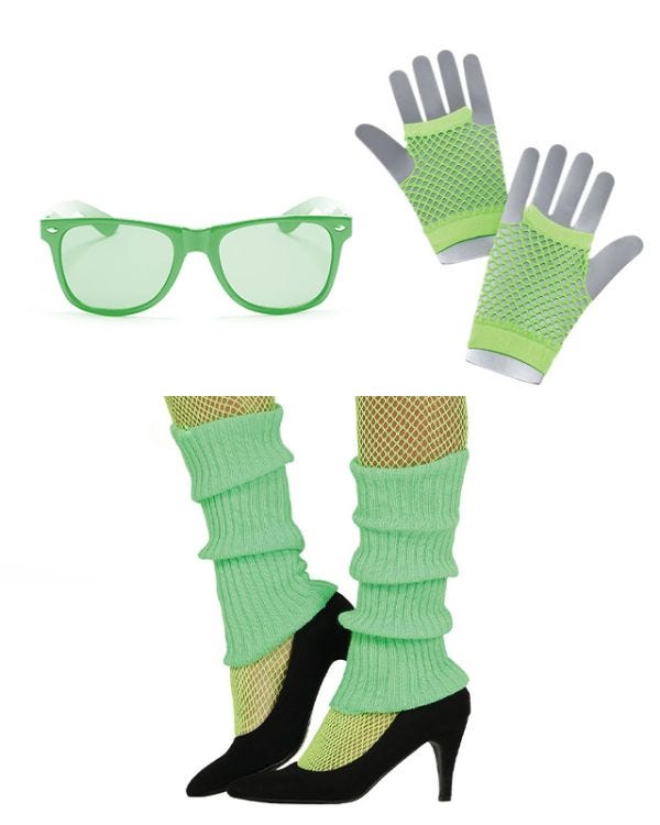 Green 80&#039;s Accessory Kit