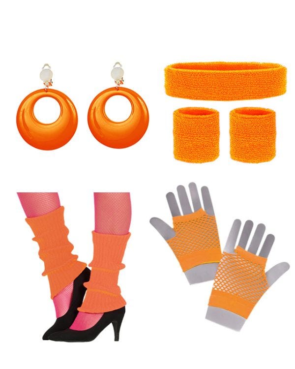 Orange 80&#039;s Accessory Kit