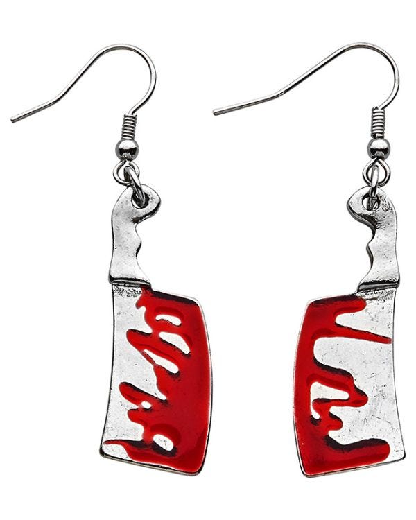 Bloody Cleaver Earrings