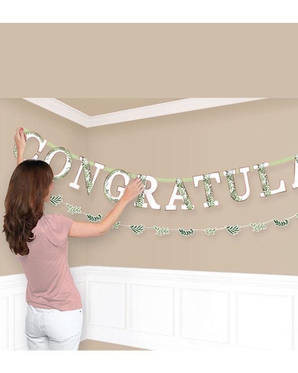 Love &amp; Leaves Jumbo Letter Banner - 3.5m
