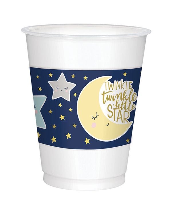 Twinkle Little Star Plastic Cups - 473ml