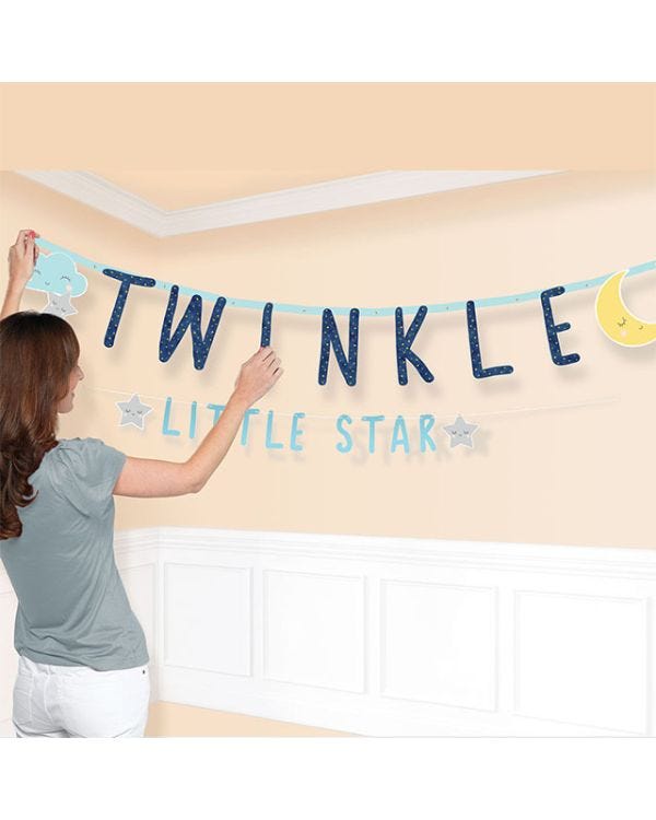 Twinkle Little Star Jumbo Paper Letter Banner - 1.8m