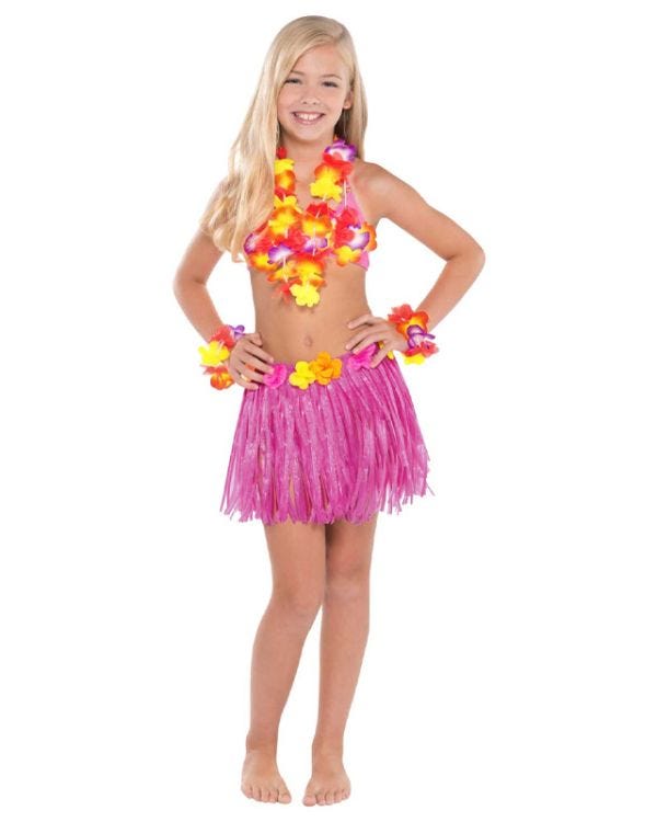 Pink Child Hula Skirt