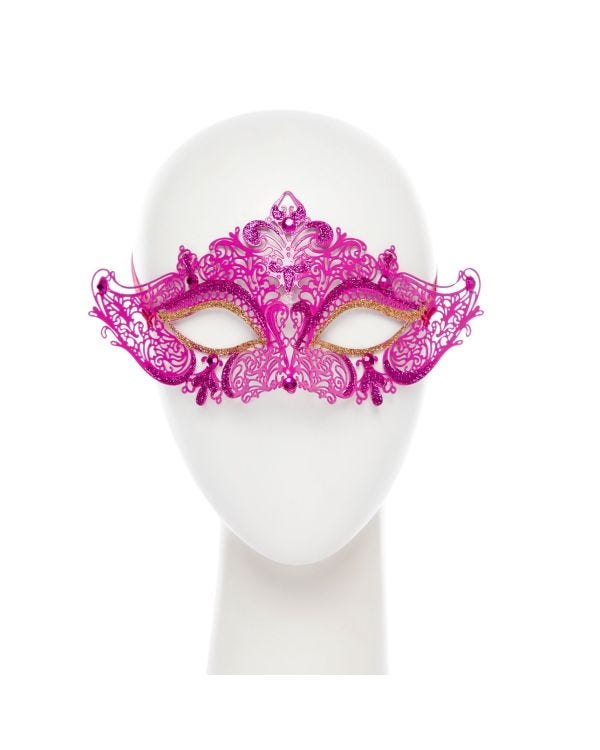 Pink Glitter Mask