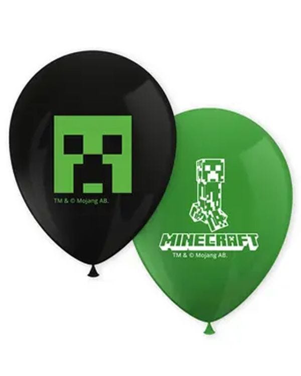Minecraft Balloons - 12&quot; Latex (8pk)