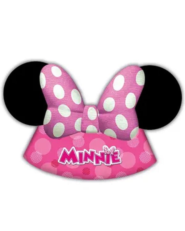 Disney Minnie Mouse Die-Cut Minnie Head Hats (6pk)