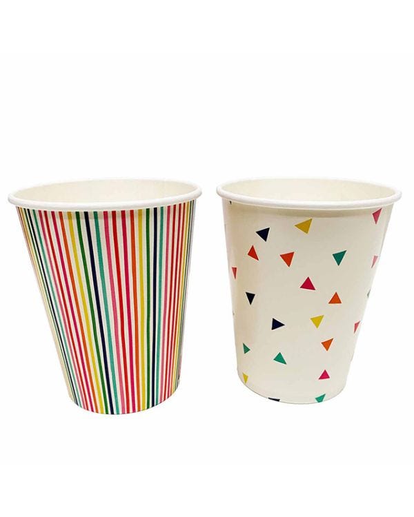 Confetti Fun Hot Stamped Plastic Tumblers (6pk)