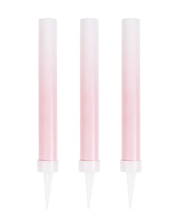 Mix It Up Pink Ombre Cake Fountain Candles - 16cm