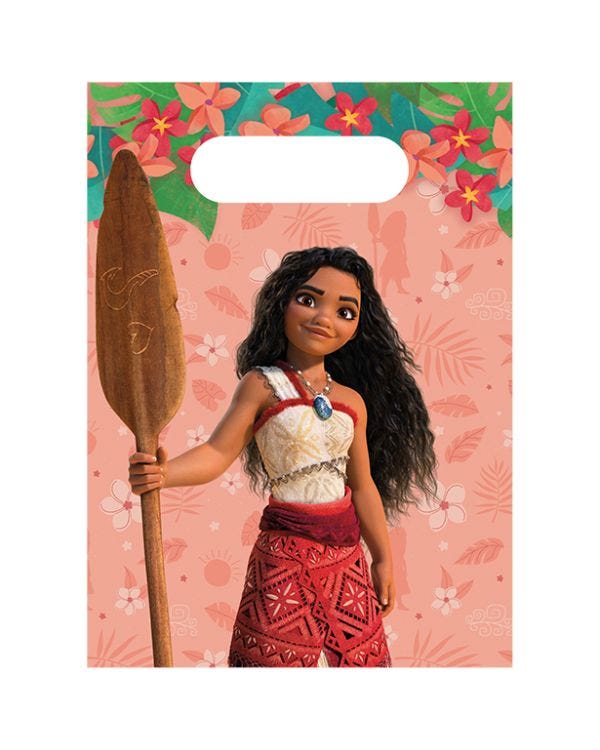 Disney Moana Party Paper Party Bags (4pk)