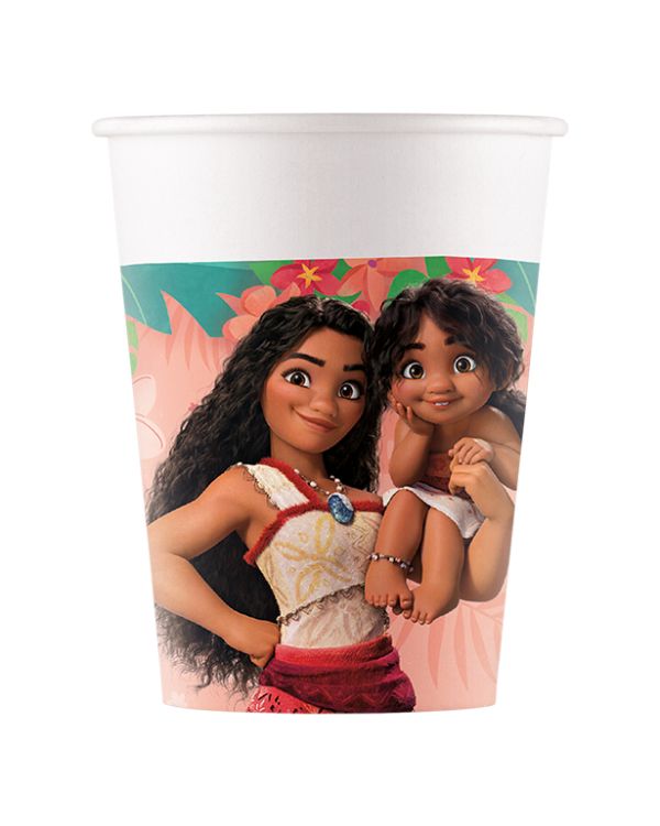 Disney Moana Party Paper Cups - 200ml (8pk)