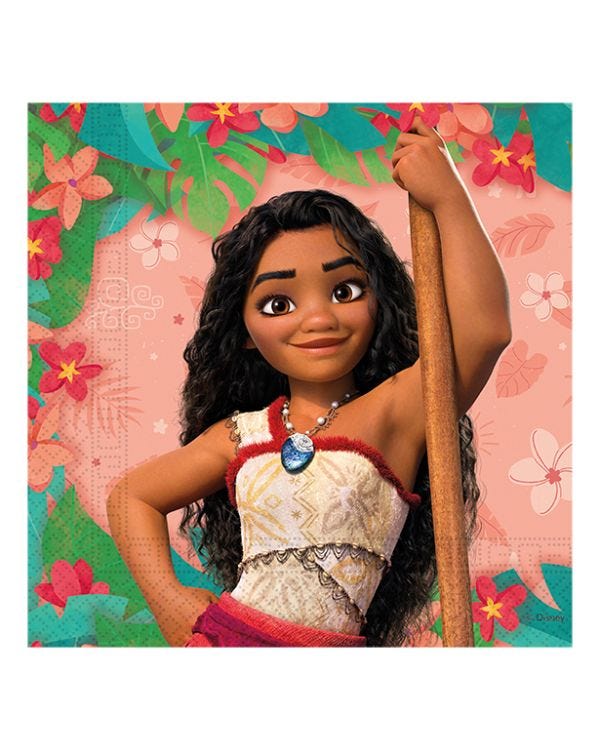 Disney Moana Party Paper Napkins - 33cm (20pk)