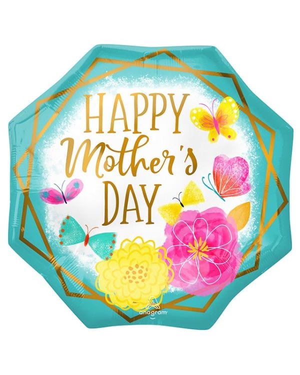 Happy Mother&#039;s Day Octagon Supershape Balloon - 22&quot; x 22&quot; Foil