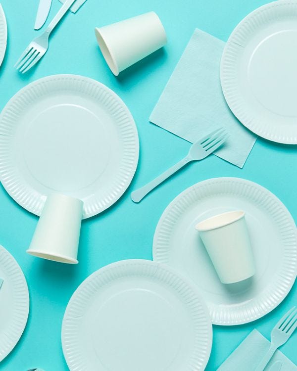 Baby Blue Party Tableware