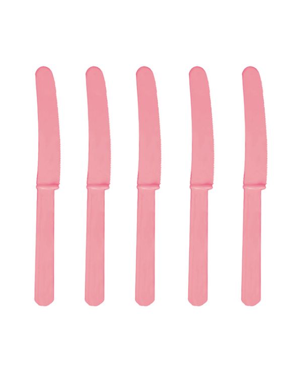 Pink Plastic Knives (10pk)
