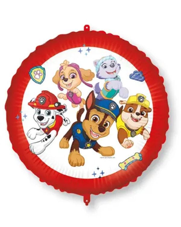 Paw Patrol 18&quot; Round Foil Balloon with String &amp; Weight