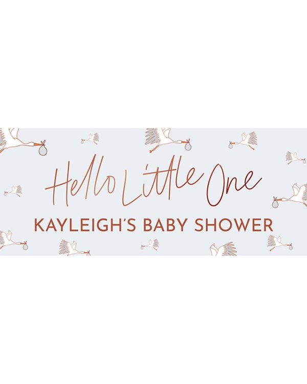 Hello Little One - New Baby Personalised Banner