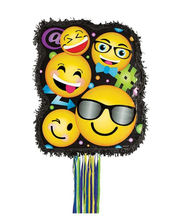 Smiley Emoji Pull PiÃ±ata - 48cm x 47cm