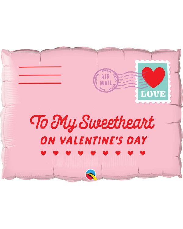 Pink Sweetheart Letter Balloon - 30&quot; Foil