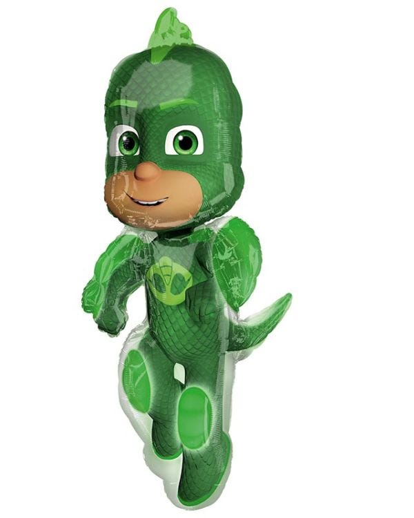 PJ Masks Gekko Supershape Balloon - 21&quot; x 37&quot; Foil