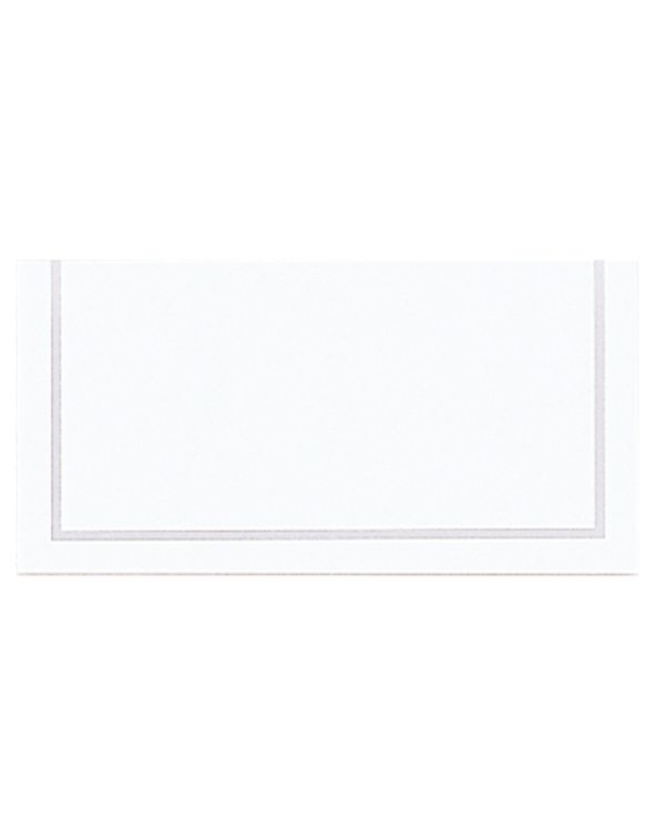 Classic Wedding Place Cards - Silver (50pk)