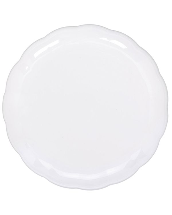 White Plastic Round Tray - 30cm