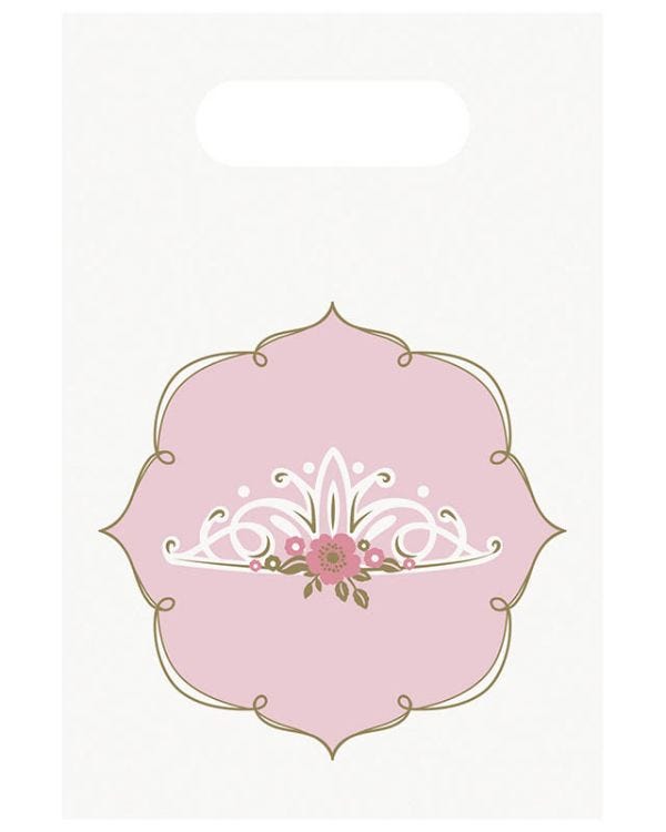 Princess for a Day Party Paper Loot Bags (8pk)