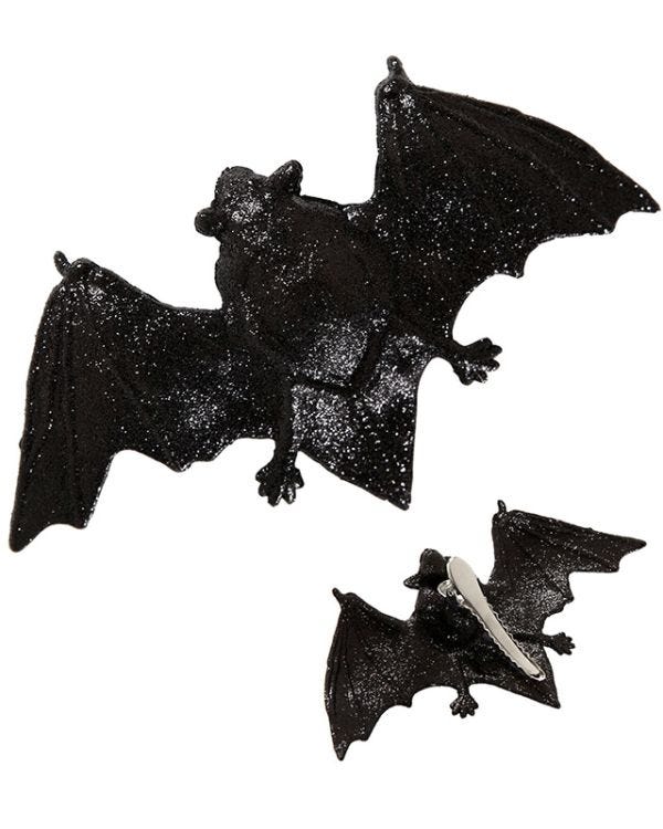Glitter Bat Hair Clip