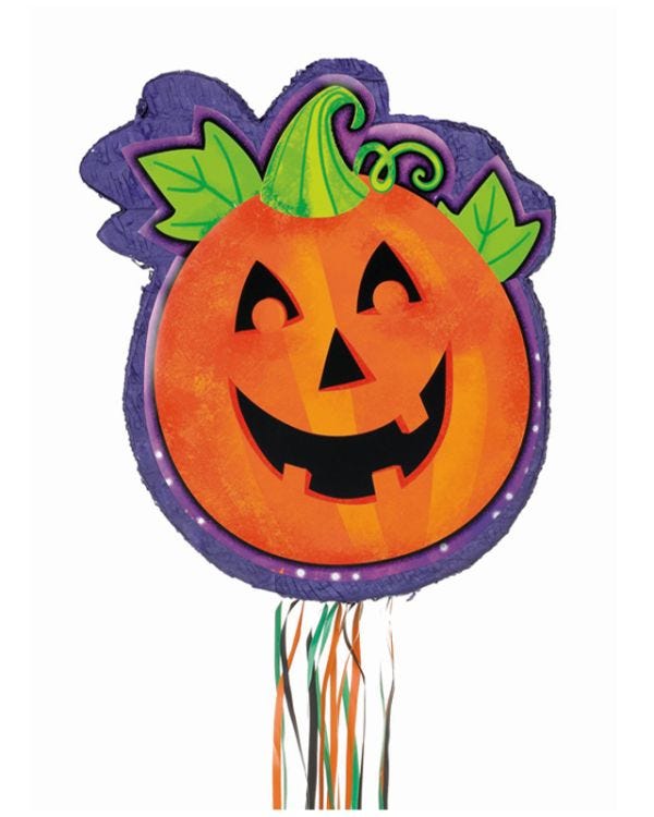 Halloween Pumpkin Pull Piñata - 52cm