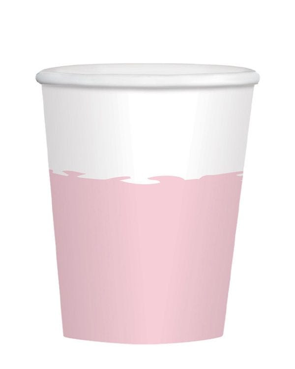 Rose Gold Paper Cups - 250ml (8pk)